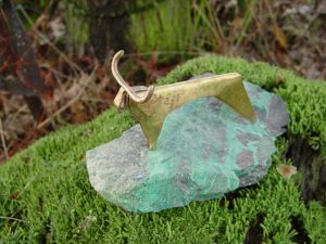 Kleinplastik - Messing, Bronze, Malachit