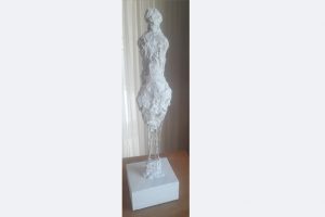 'Figur' Christine Kirschbaum, Gips, Höhe 40cm