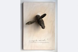 Reiner Schlecker, „simple minds“, Bronze, 21x19cm, 350€