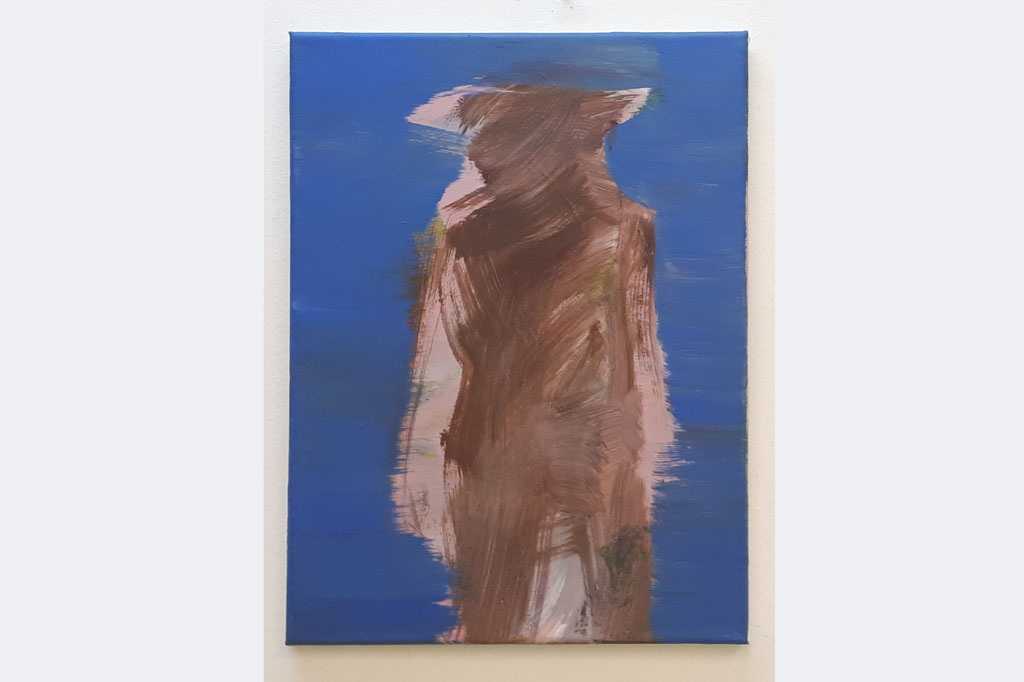 "Verborgene Anwehsenheit", Stefan Winkler 30x40cm, Acryl auf Leinwand, 2020